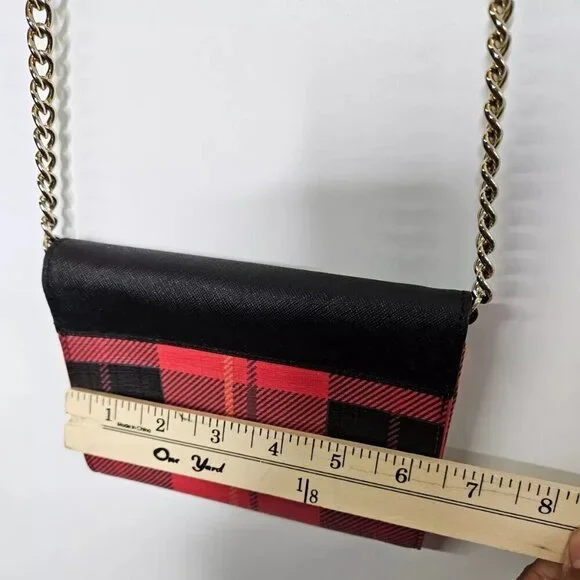 LADIES Kate Spade New York Fairmount Square Monday Cross-Body Bag Red/Black - Picture 9 of 10